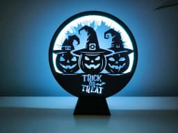 Ring Lamp II with Halloween Panels 3d model