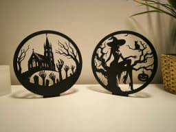 Ring Lamp II with Halloween Panels 3d model