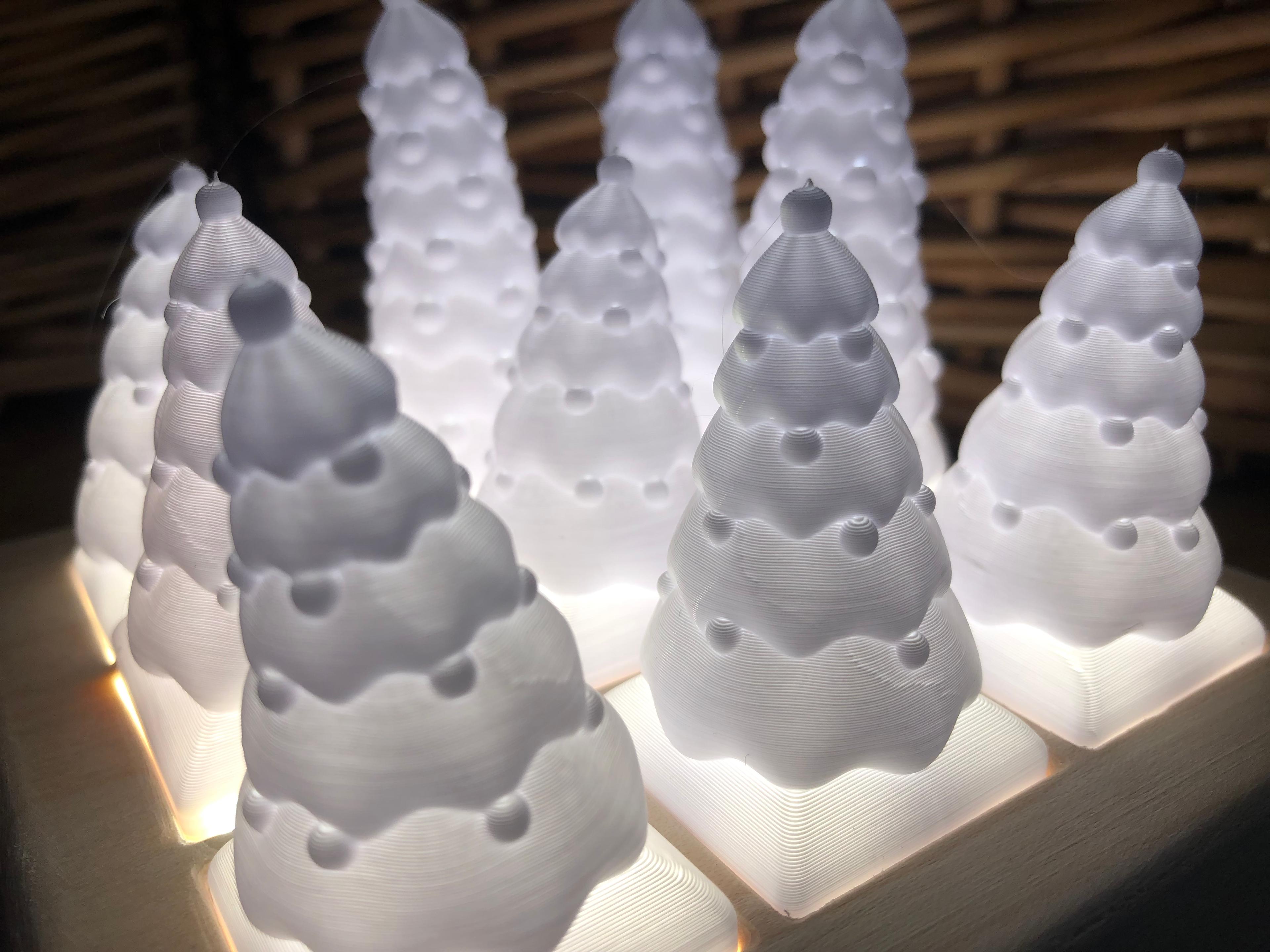 Christmas Trees for Modular Lamp 3d model