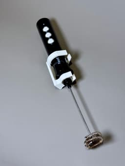 Wall-Mounted Milk Frother Holder 3d model