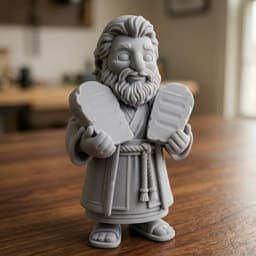 Moses Holding Stone Tablets 3d model