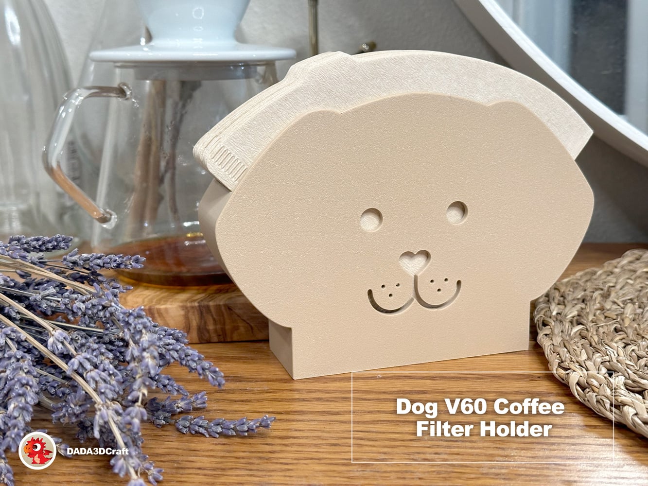 Dog Hario V60 Coffee Filter Holder 3d model