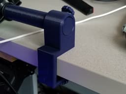Clamp, rod, and stand for mounting devices to desk 3d model