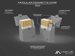 Modular Cigarette Case 3d model
