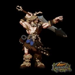 Cona-He Son of Bear-E'on - Human Barbarian 3d model