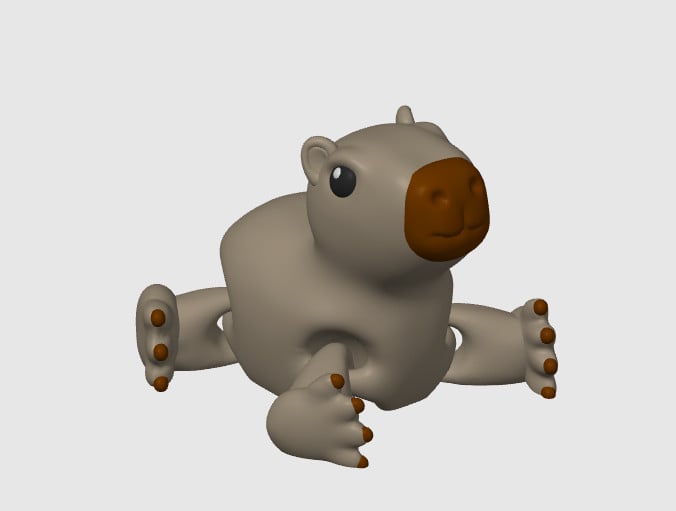 Capybara 3d model