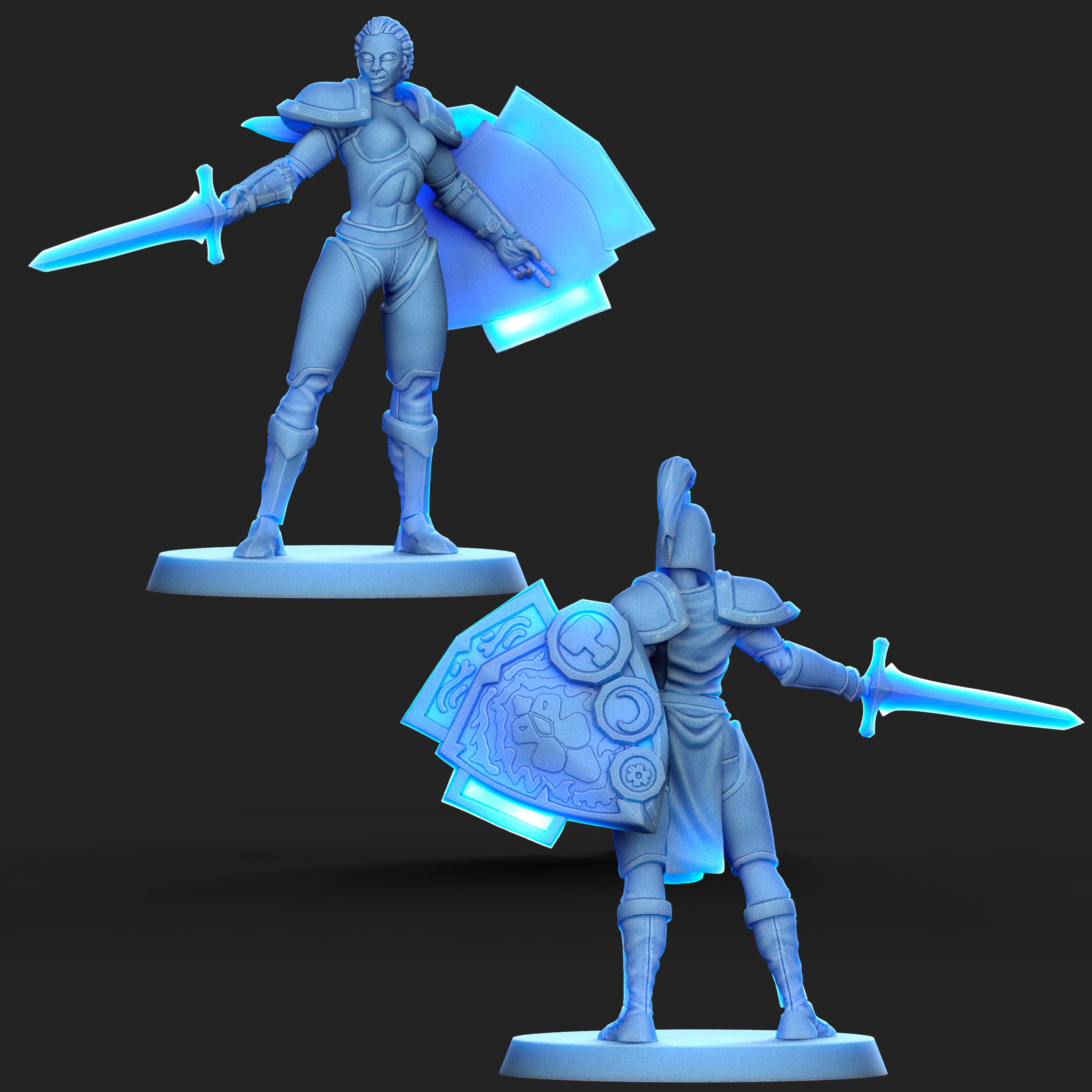 Storm Guard 04, Pack 2 miniatures 3d model