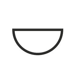 Semicircle Cookie Cutter STL File - 4 inches 3d model