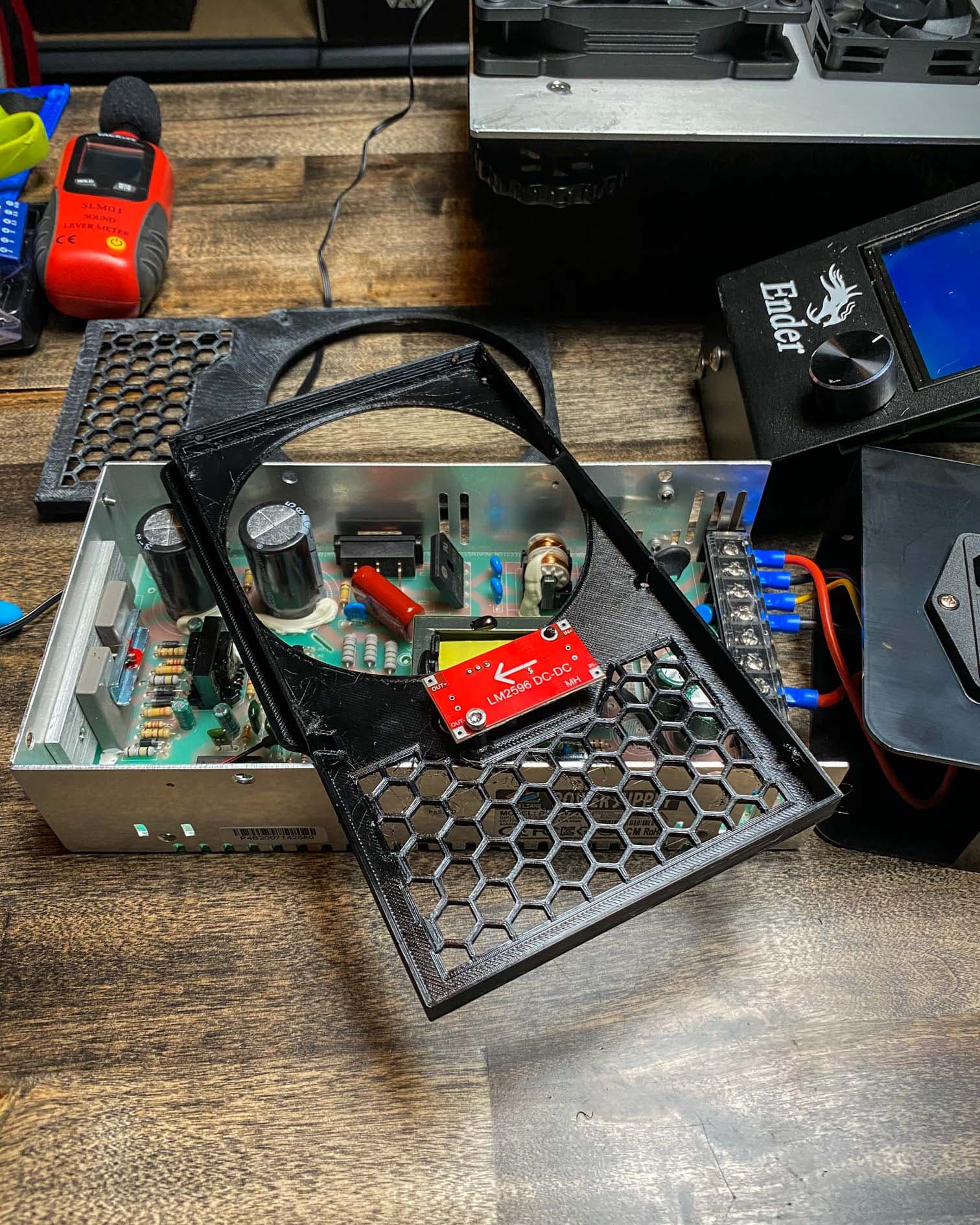 Ender 3 120mm Power Supply Cover - NEW VERSION - Quiet mod! 3d model