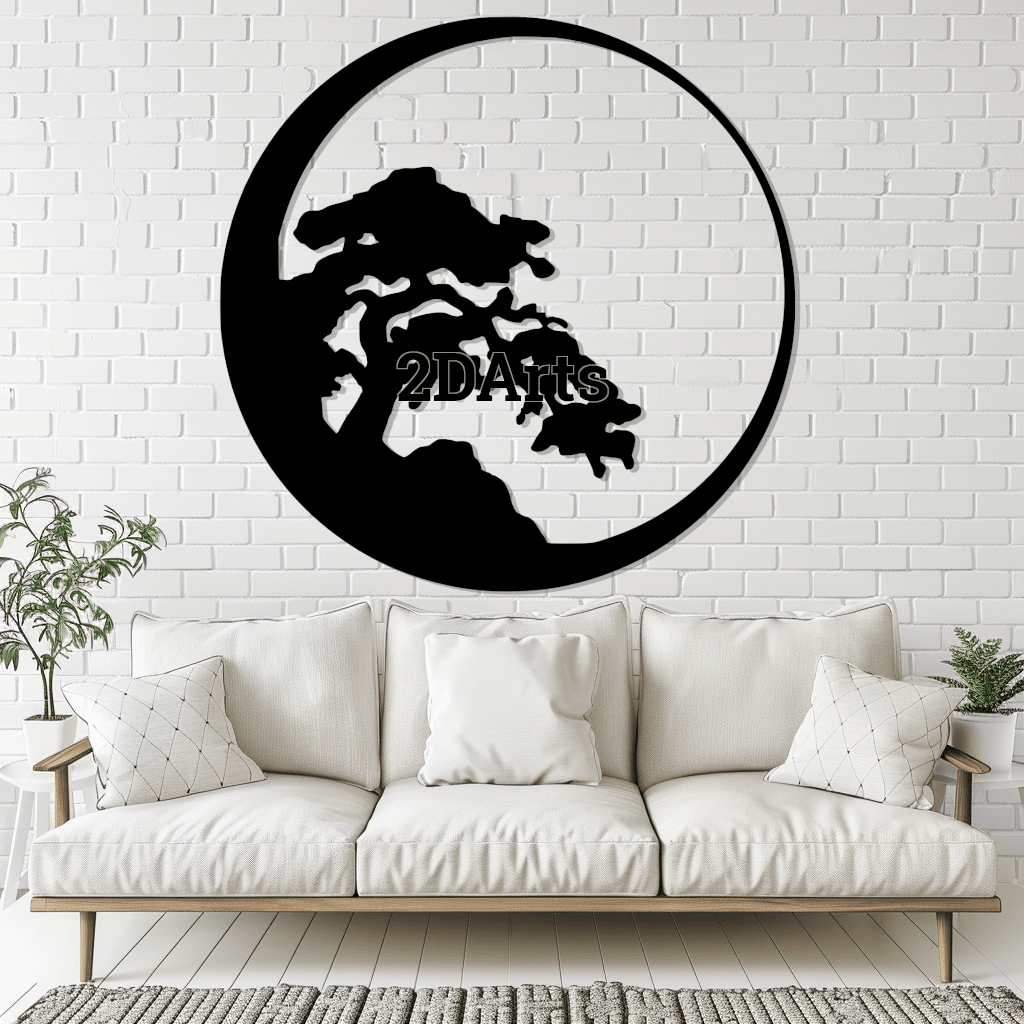 Bonsai 2D Wall Art/Window Art 3d model