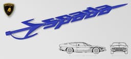 Lamborghini Espada Emblem 3d model