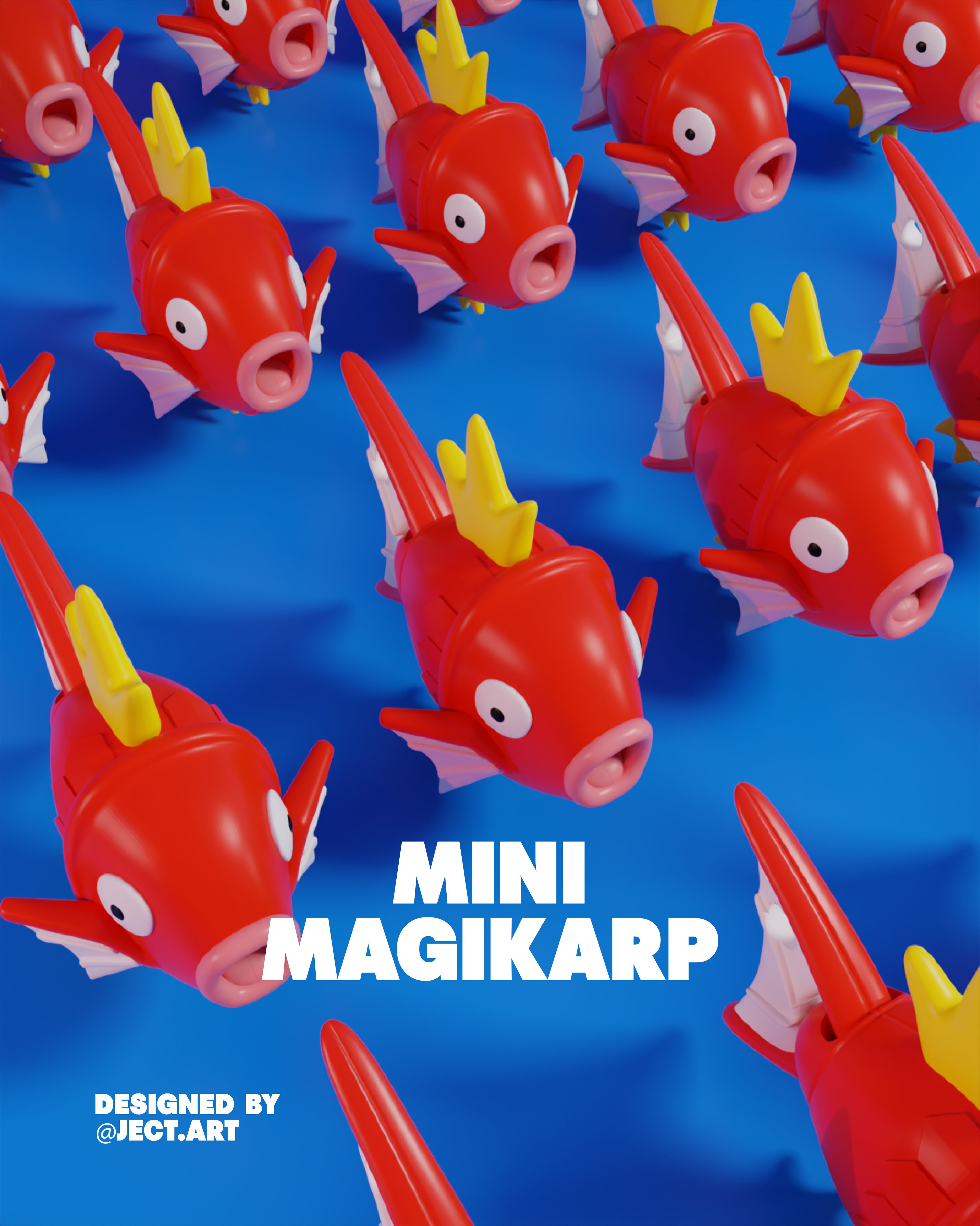 Magikarp Mini Flexible – Modelo 3D 3d model