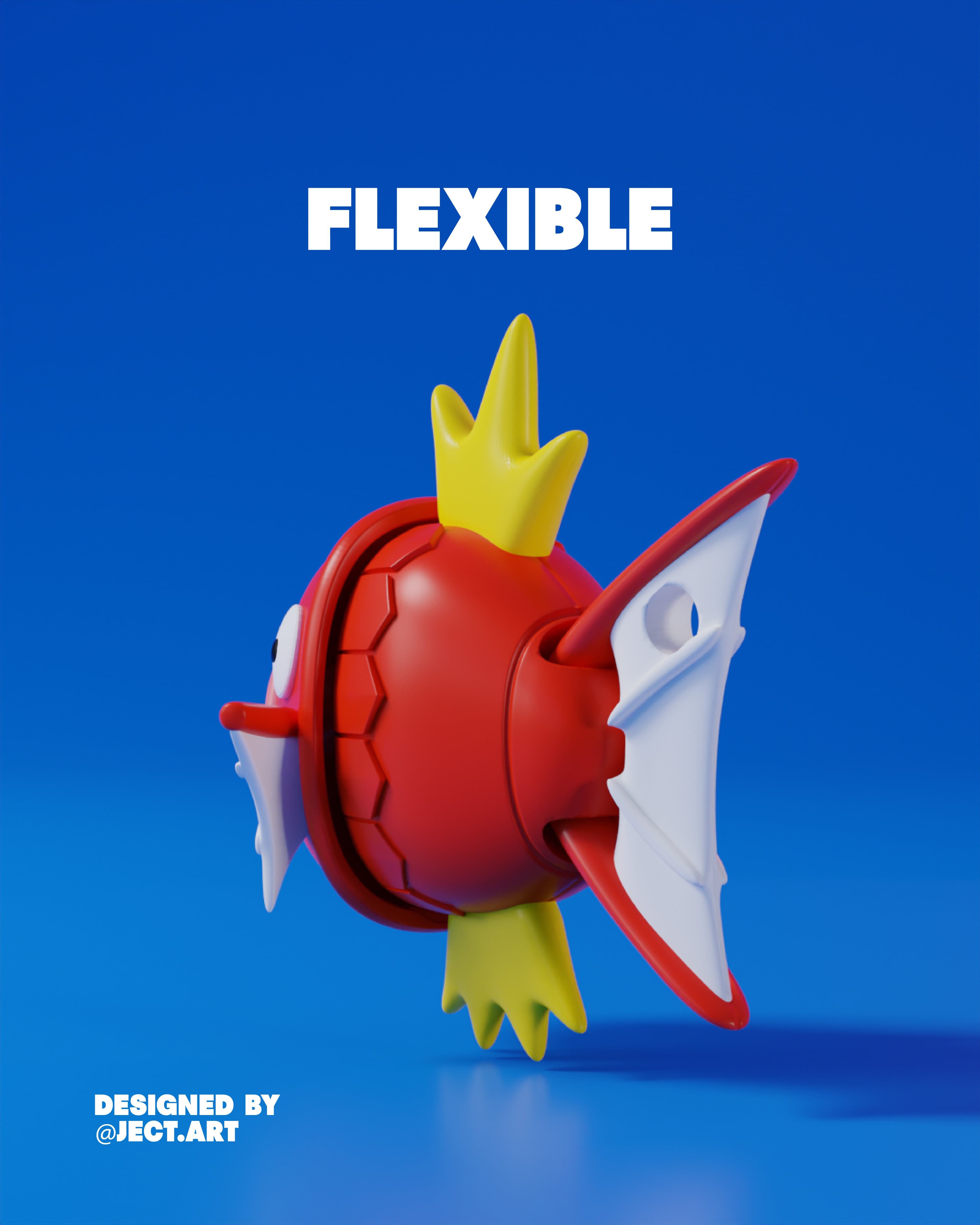Magikarp Mini Flexible – Modelo 3D 3d model