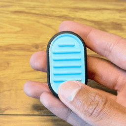 Magnetic Fidget Slider Ribbed, Magnetic Fidget Toy, Quiet Stress Relief 3d model