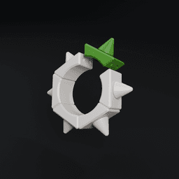 Spiky bracelet 3d model