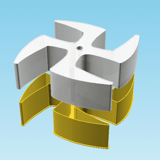 Shuriken 004F, nestable box (v2) 3d model