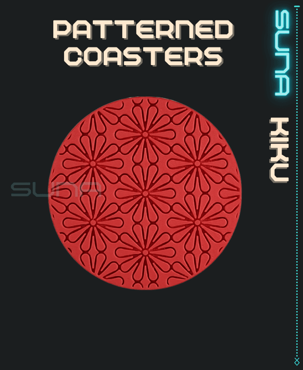 Coaster - Kiku / Chrysanthemum 3d model
