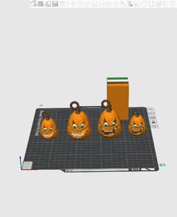 tall pumpkin solid.obj 3d model