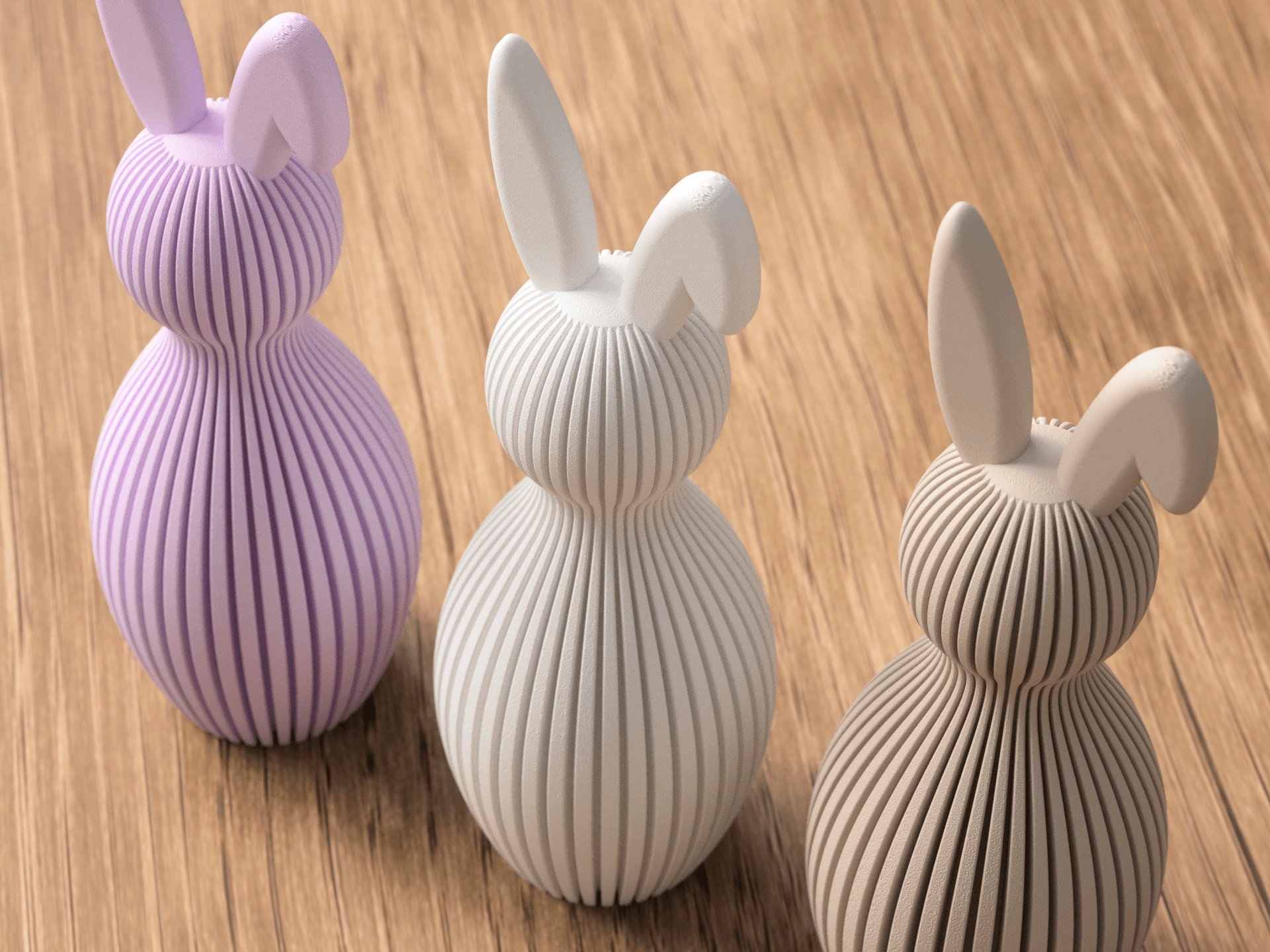 Easter Bunny Folded Ear 3d model