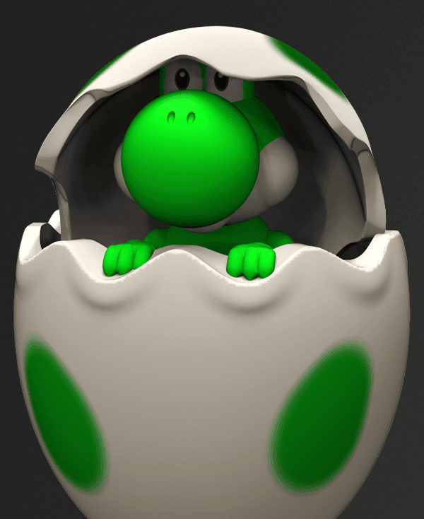 Yoshi Easter Egg 3d model