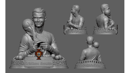 Cristiano Ronaldo 3D Scanning STL Printable 3d model