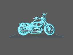 Harley Davidson - Sportster Wall Art 3d model