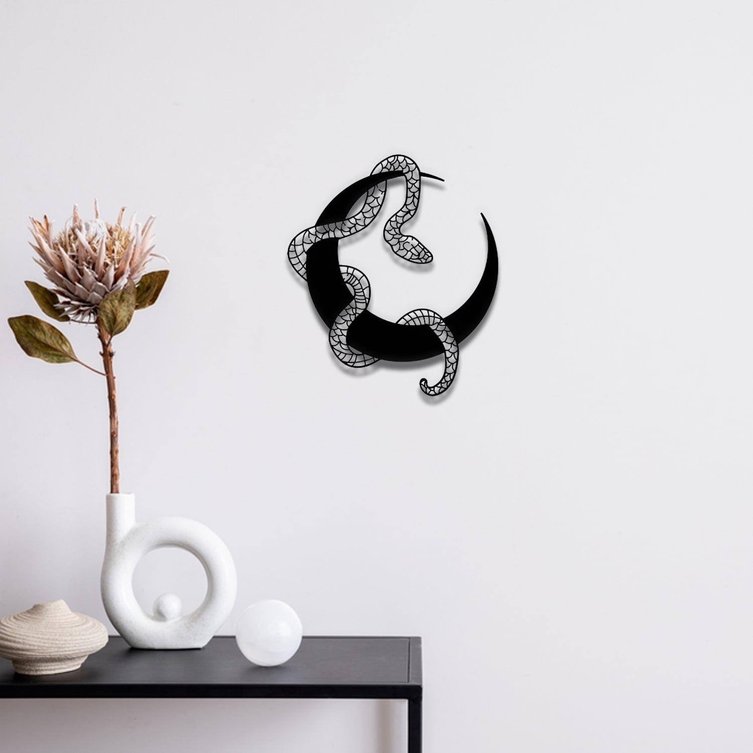 Moon, Snake Wall Art 3d model