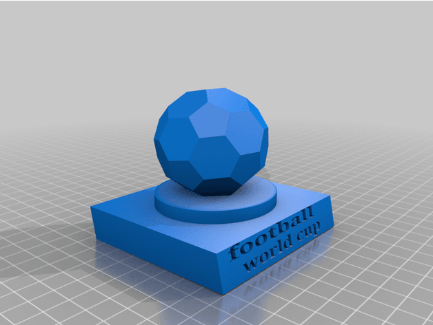world cop trophy 3d model