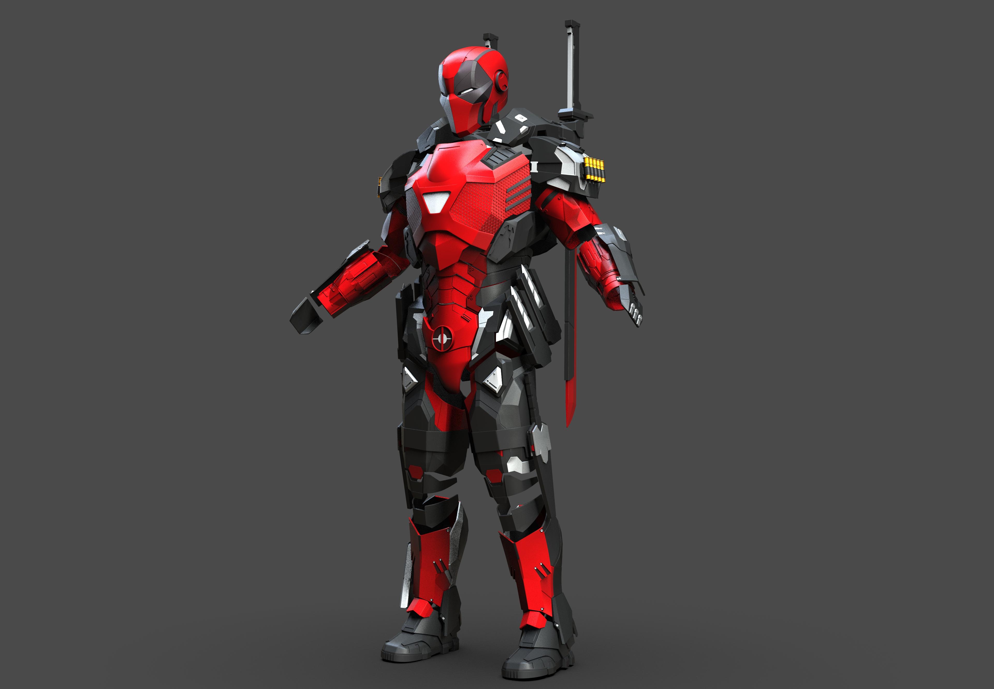 Deadpool Armor 3d model