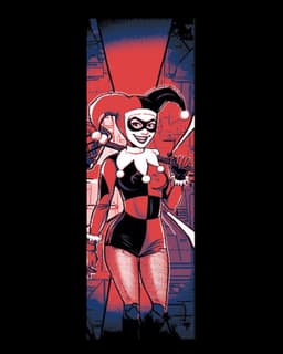 Fanart of the Classic DC villain Harley Quinn in her Old School Costume - Set of Bookmarks 3d model