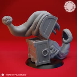 Mimic - Toothy Christmas Chest - Tabletop Miniature (Pre-Supported) 3d model