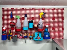 Multiboard Glass Cleaner Bottle Holder 3d model