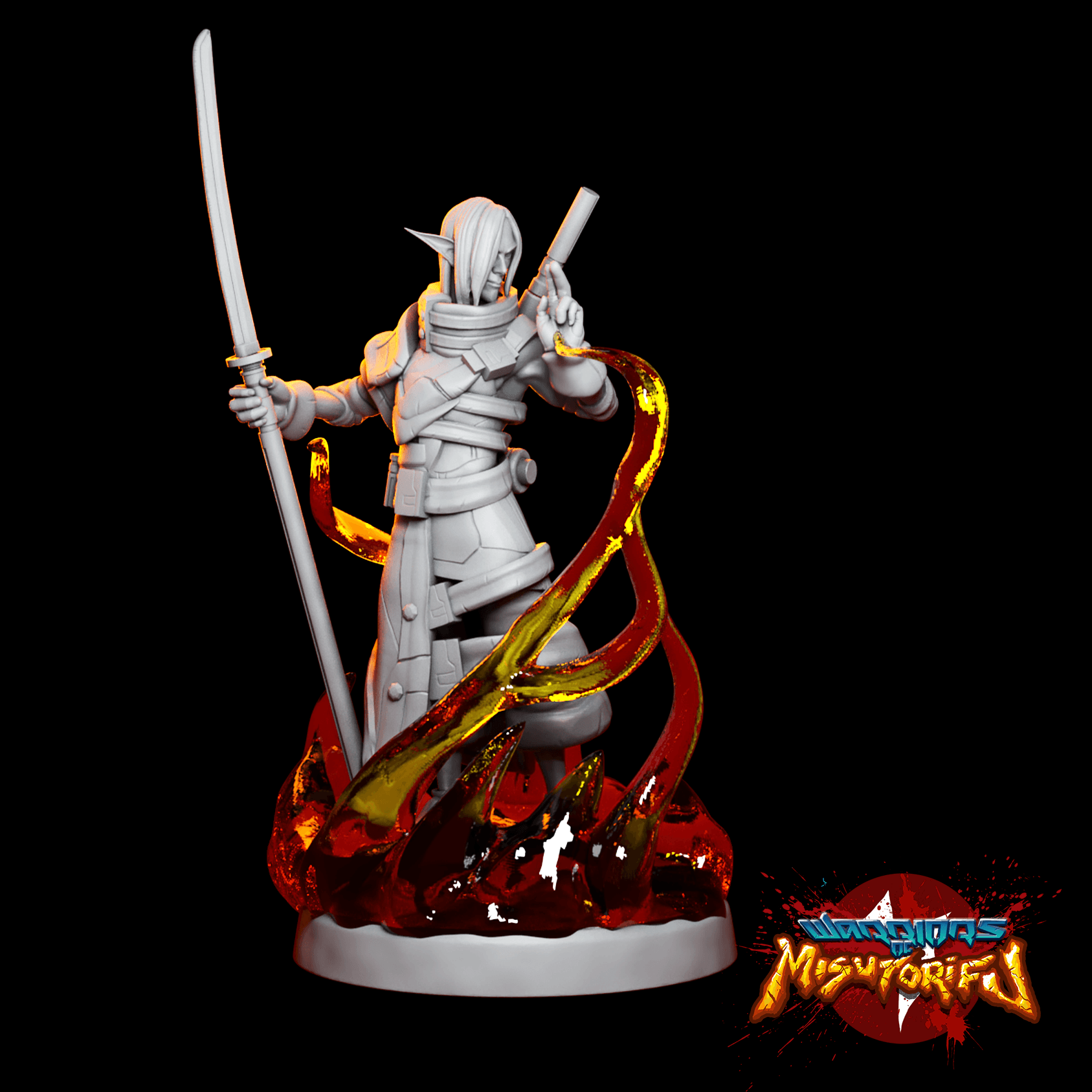 Elanon Silverwind - Elf Shinobi Wizard 3d model