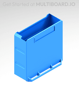3x3x1 LU - Labelled - Magnetic - Simple Multibin Drawer 3d model