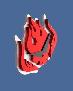 Tengen Toppa Gurren Lagann - Badge 3d model