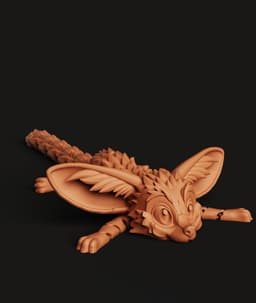 Articulated Fennec Multi-Color 3MF | Flexi | Bambu Ready 3d model