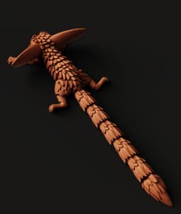 Articulated Fennec Multi-Color 3MF | Flexi | Bambu Ready 3d model