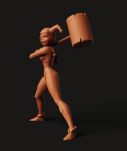 Jester Mallet Girl STL | Comic Villain 3D Print | Figurine 3d model