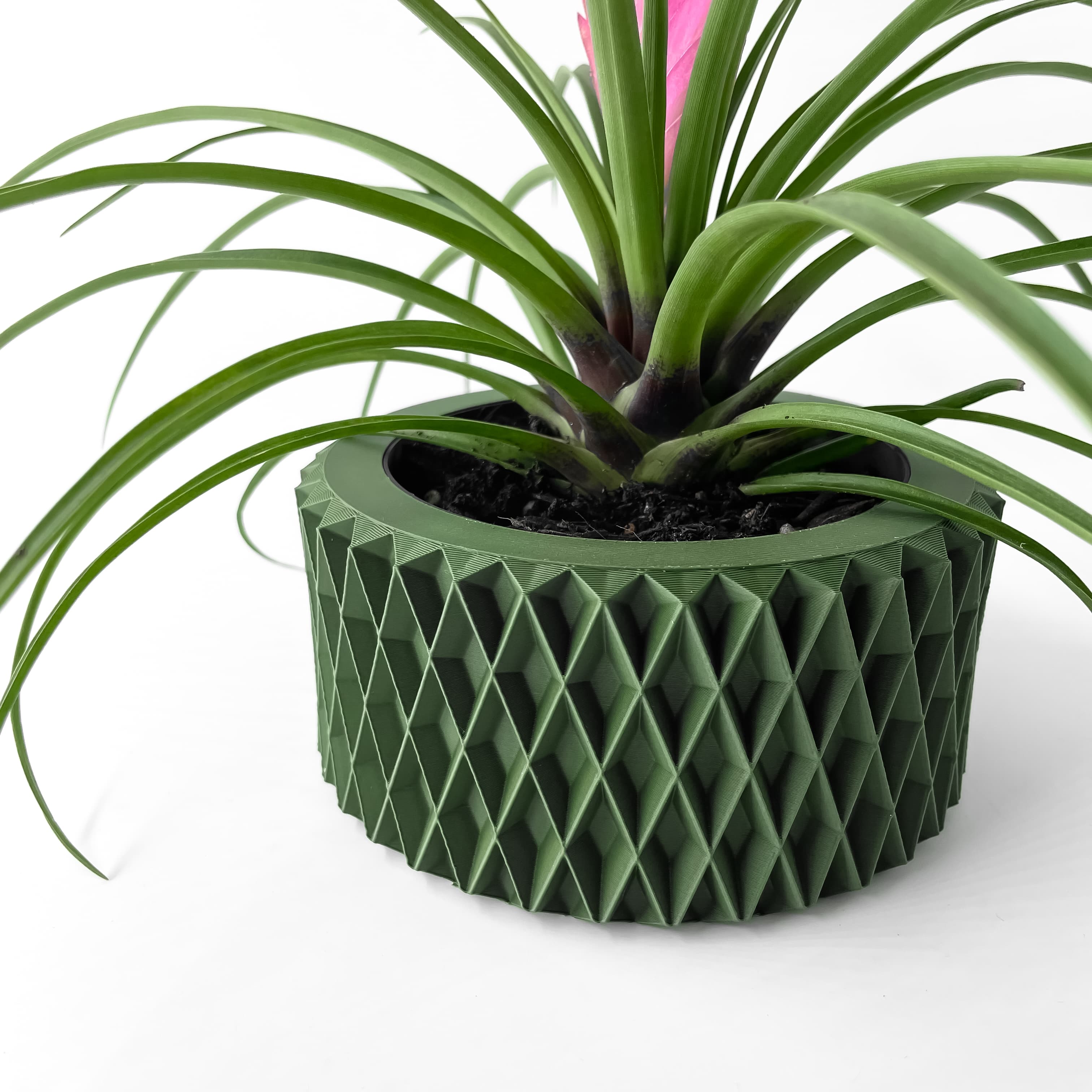The Sarv Planter Pot with Drainage Tray & Stand Included | Modern and Unique Home Decor 3d model