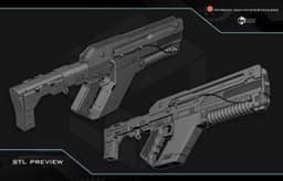 Alien Romulus Pulse rifle 3d model