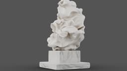 Drapery in Motion Marble Sculpture 3d model