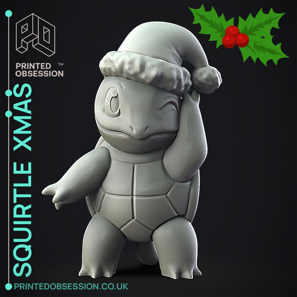 Squirtle Xmas - Pokemon - Fan Art 3d model