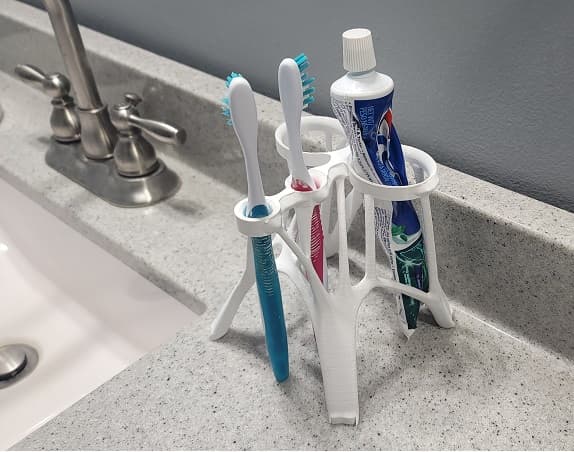 Cellular Toothbrush Holder 3d model