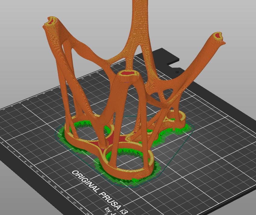 Cellular Toothbrush Holder 3d model
