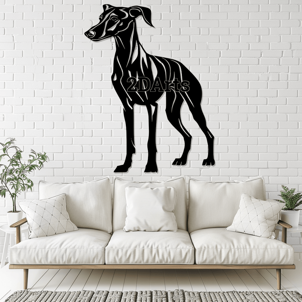Italian Greyhound 2D Wall Art/Window Art 3d model