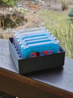 6 Cassette Holder Gridfinity 3x3 (For Loose Cassettes) 3d model