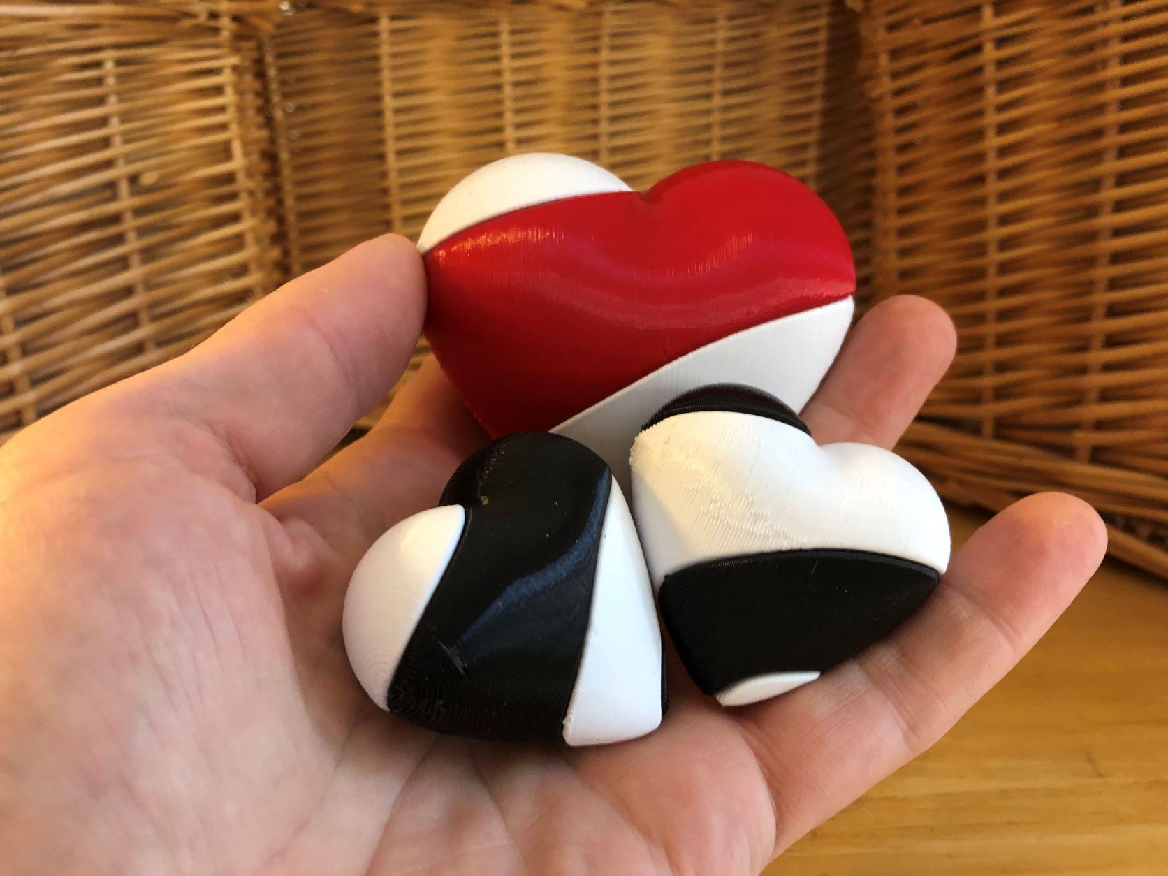 Large Helical Heart with Secret Compartment 3d model