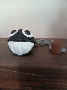 chain chomp - print in place - flexi fidget toy 3d model