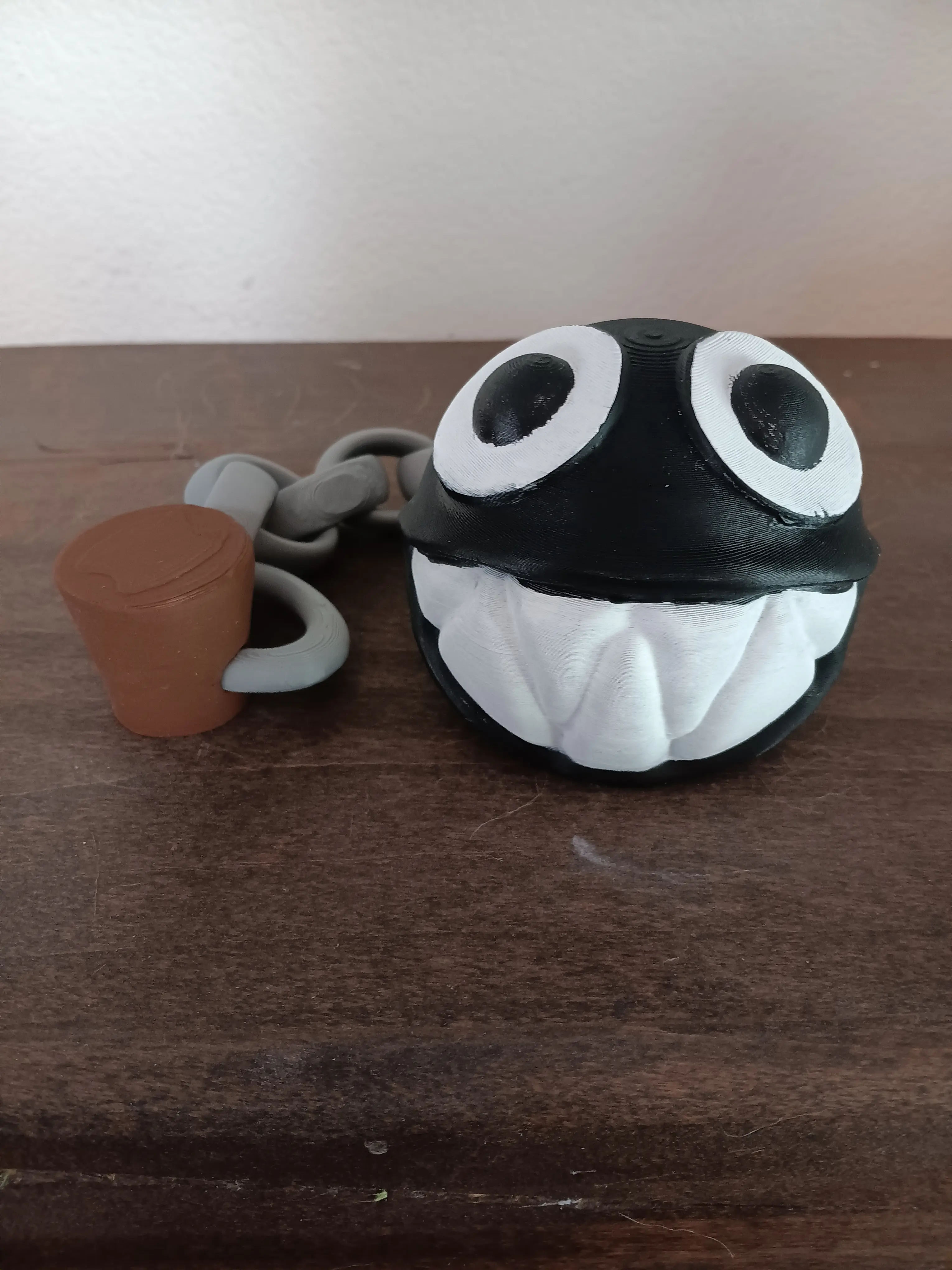 chain chomp - print in place - flexi fidget toy 3d model