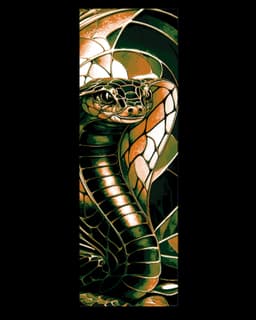 Artistic style on display -cloisonne style depictions of animals both real and fantasy - bookmarks 3d model